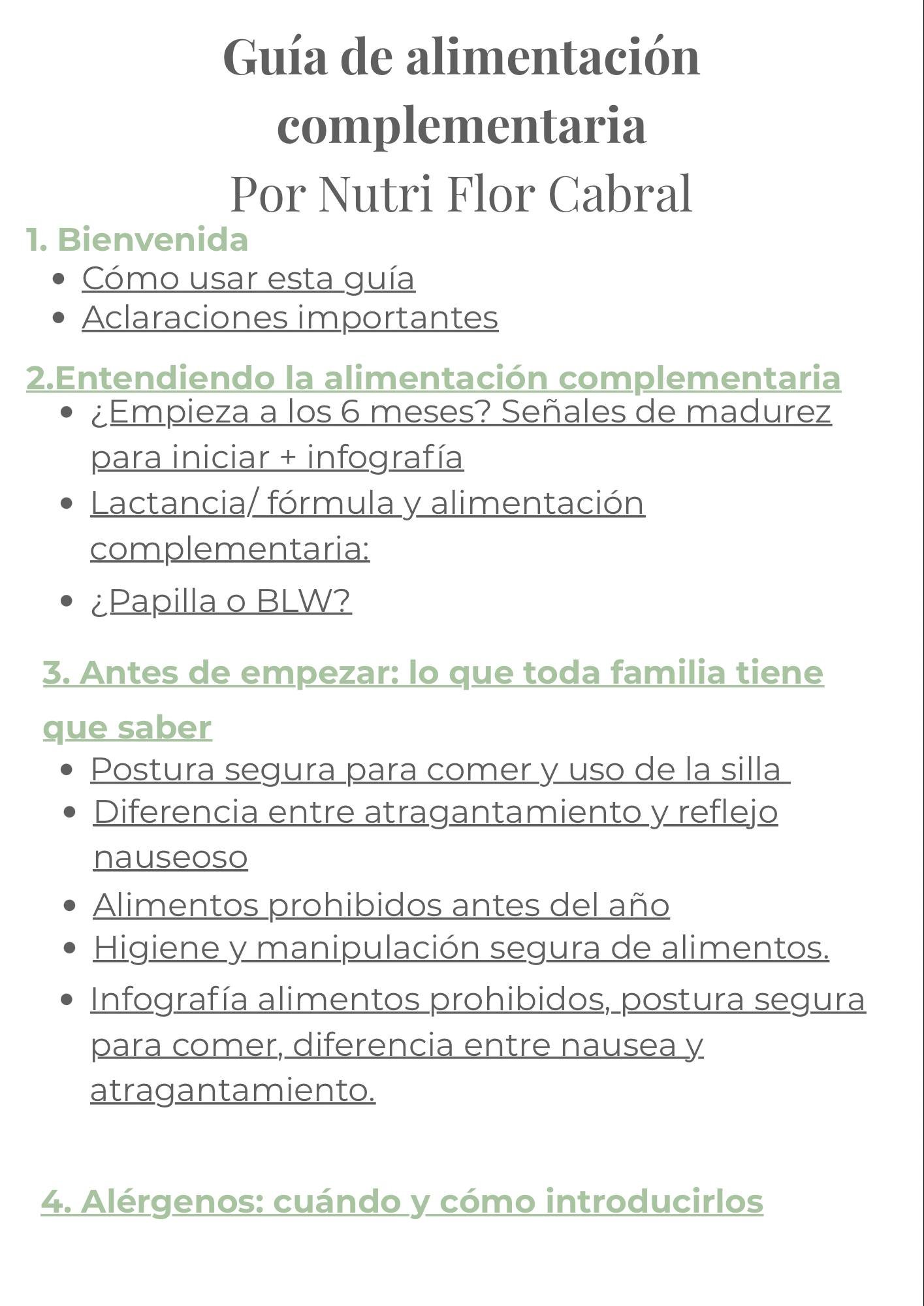 Guía de alimentación complementaria - Imagen 2