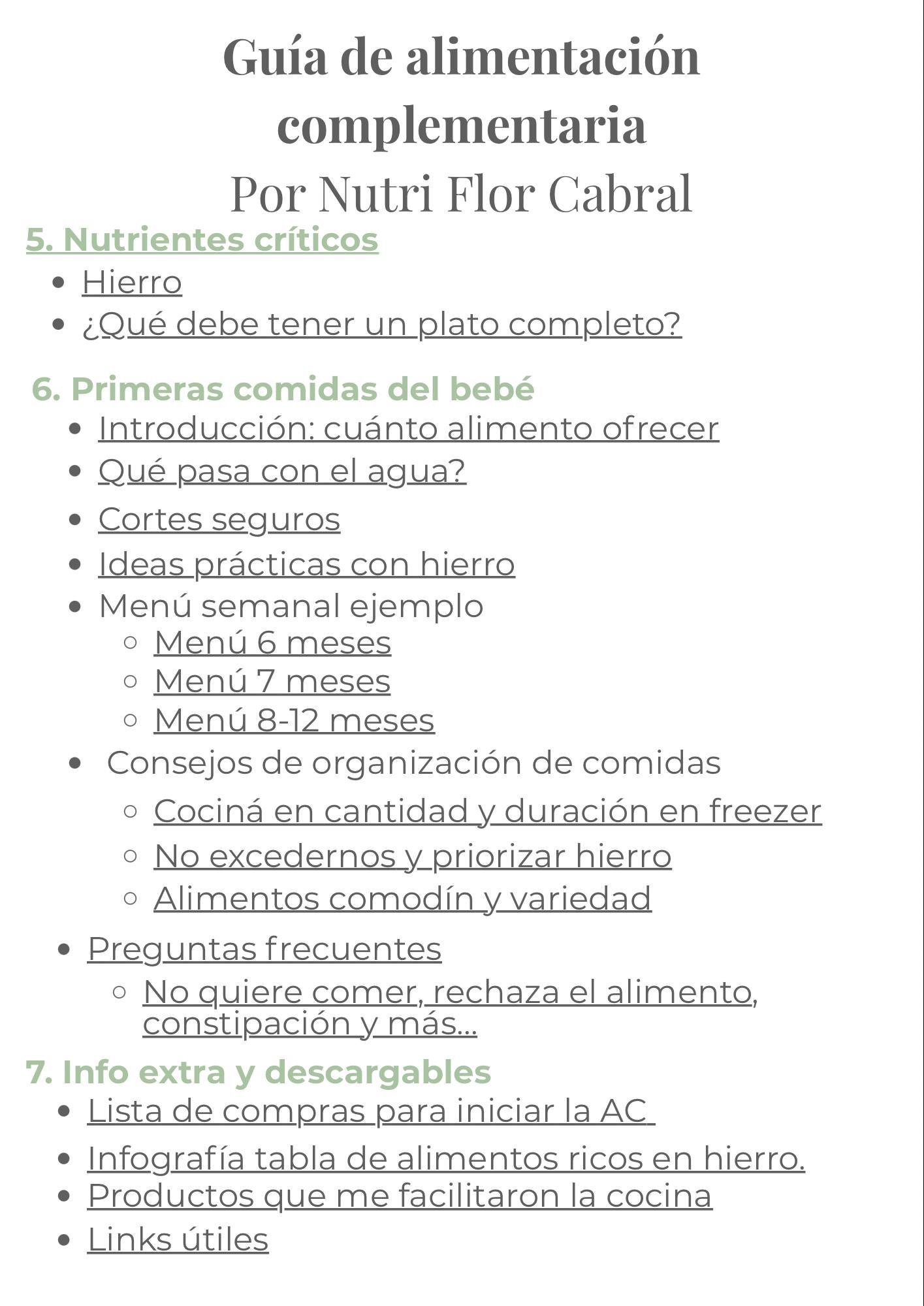 Guía de alimentación complementaria - Imagen 3