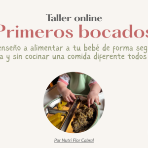Taller de alimentación complementaria “primeros bocados”